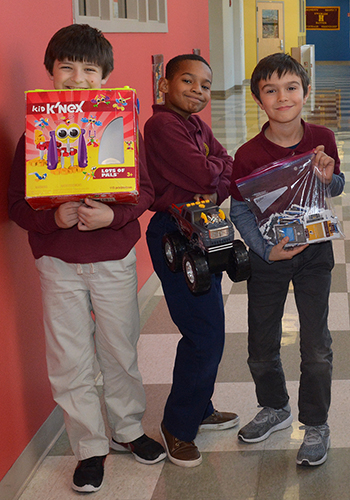Third grade used toy sale at The Haverford School
